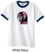 Mens Funny Shirt Pink Freud Ringer Tee T-Shirt