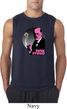 Mens Funny Shirt Pink Freud Sleeveless Tee T-Shirt