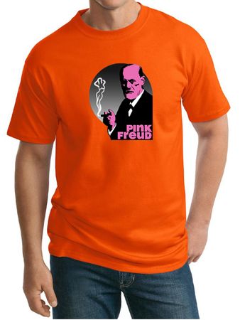Mens Funny Shirt Pink Freud Tall Tee T-Shirt