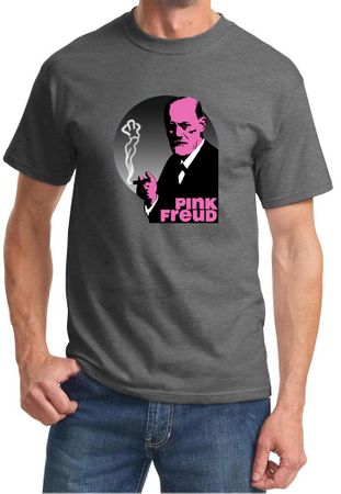 Mens Funny Shirt Pink Freud Tee T-Shirt