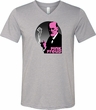 Mens Funny Shirt Pink Freud Tri Blend V-neck Tee T-Shirt