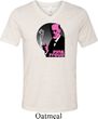 Mens Funny Shirt Pink Freud Tri Blend V-neck Tee T-Shirt