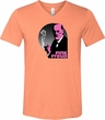 Mens Funny Shirt Pink Freud Tri Blend V-neck Tee T-Shirt