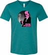 Mens Funny Shirt Pink Freud Tri Blend V-neck Tee T-Shirt