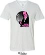 Mens Funny Shirt Pink Freud Tri Blend V-neck Tee T-Shirt