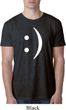 Mens Funny Shirt Smiley Chat Face Burnout Tee T-Shirt