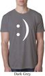 Mens Funny Shirt Smiley Chat Face Burnout Tee T-Shirt