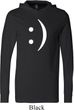 Mens Funny Shirt Smiley Chat Face Lightweight Hoodie Tee