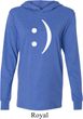 Mens Funny Shirt Smiley Chat Face Lightweight Hoodie Tee