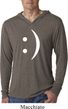 Mens Funny Shirt Smiley Chat Face Lightweight Hoodie Tee T-Shirt