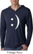 Mens Funny Shirt Smiley Chat Face Lightweight Hoodie Tee T-Shirt