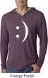 Mens Funny Shirt Smiley Chat Face Lightweight Hoodie Tee T-Shirt