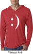 Mens Funny Shirt Smiley Chat Face Lightweight Hoodie Tee T-Shirt