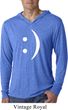 Mens Funny Shirt Smiley Chat Face Lightweight Hoodie Tee T-Shirt