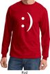 Mens Funny Shirt Smiley Chat Face Long Sleeve Tee T-Shirt