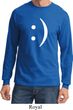 Mens Funny Shirt Smiley Chat Face Long Sleeve Tee T-Shirt