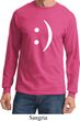 Mens Funny Shirt Smiley Chat Face Long Sleeve Tee T-Shirt