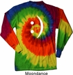 Mens Funny Shirt Smiley Chat Face Long Sleeve Tie Dye Tee T-shirt
