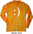 Mens Funny Shirt Smiley Chat Face Long Sleeve Tie Dye Tee T-shirt