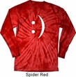 Mens Funny Shirt Smiley Chat Face Long Sleeve Tie Dye Tee T-shirt