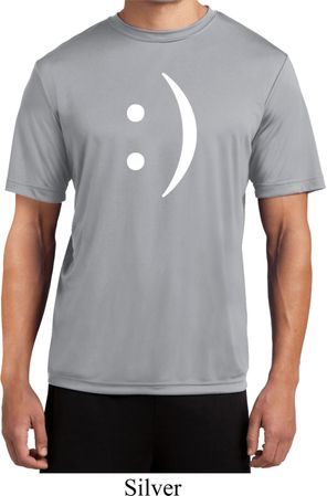 Mens Funny Shirt Smiley Chat Face Moisture Wicking Tee T-Shirt