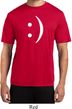 Mens Funny Shirt Smiley Chat Face Moisture Wicking Tee T-Shirt