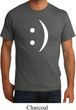 Mens Funny Shirt Smiley Chat Face Organic Tee T-Shirt