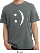 Mens Funny Shirt Smiley Chat Face Pigment Dyed Tee T-Shirt