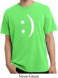Mens Funny Shirt Smiley Chat Face Pigment Dyed Tee T-Shirt
