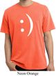 Mens Funny Shirt Smiley Chat Face Pigment Dyed Tee T-Shirt