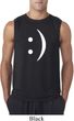 Mens Funny Shirt Smiley Chat Face Sleeveless Tee T-Shirt