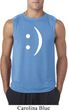 Mens Funny Shirt Smiley Chat Face Sleeveless Tee T-Shirt