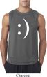 Mens Funny Shirt Smiley Chat Face Sleeveless Tee T-Shirt