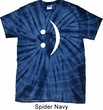 Mens Funny Shirt Smiley Chat Face Spider Tie Dye Tee T-shirt