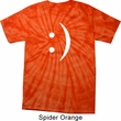 Mens Funny Shirt Smiley Chat Face Spider Tie Dye Tee T-shirt