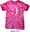 Mens Funny Shirt Smiley Chat Face Spider Tie Dye Tee T-shirt