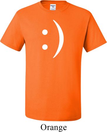 Mens Funny Shirt Smiley Chat Face Tall Tee T-Shirt