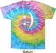 Mens Funny Shirt Smiley Chat Face Tie Dye Tee T-shirt