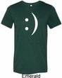 Mens Funny Shirt Smiley Chat Face Tri Blend Crewneck Tee T-Shirt