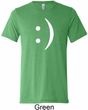 Mens Funny Shirt Smiley Chat Face Tri Blend Crewneck Tee T-Shirt