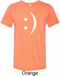Mens Funny Shirt Smiley Chat Face Tri Blend Crewneck Tee T-Shirt
