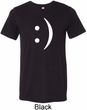 Mens Funny Shirt Smiley Chat Face Tri Blend Crewneck Tee T-Shirt