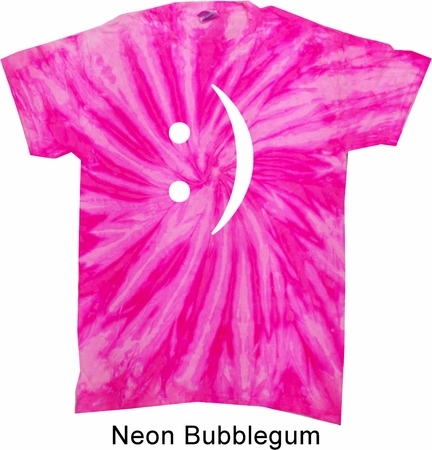 Mens Funny Shirt Smiley Chat Face Twist Tie Dye Tee T-shirt