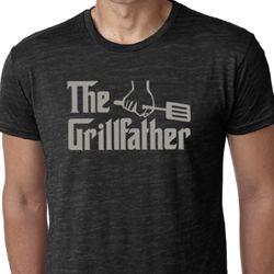 Mens Funny Shirt The Grill Father Burnout Tee T-Shirt