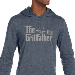 Mens Funny Shirt The Grill Father Lightweight Hoodie Tee T-Shirt