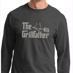 Mens Funny Shirt The Grill Father Long Sleeve Tee T-Shirt