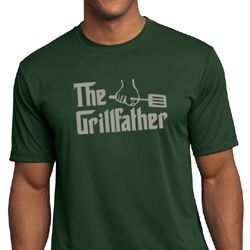 Mens Funny Shirt The Grill Father Moisture Wicking Tee T-Shirt