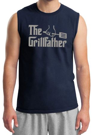 Mens Funny Shirt The Grill Father Muscle Tee T-Shirt