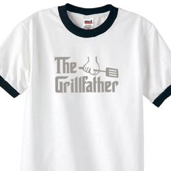 Mens Funny Shirt The Grill Father Ringer Tee T-Shirt
