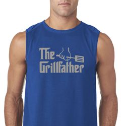 Mens Funny Shirt The Grill Father Sleeveless Tee T-Shirt